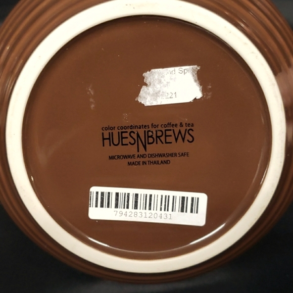 Hues N Brews NWT Vintage Dark Brown Ribbed Teapot - Picture 5 of 6